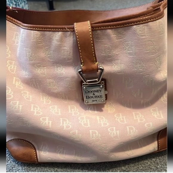 🍁🍂Vintage Dooney&bourke pink signature bag - Picture 9 of 12